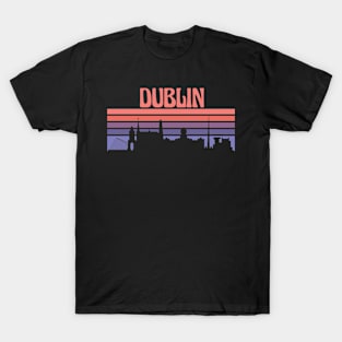 Dublin City Skyline Sunset T-Shirt